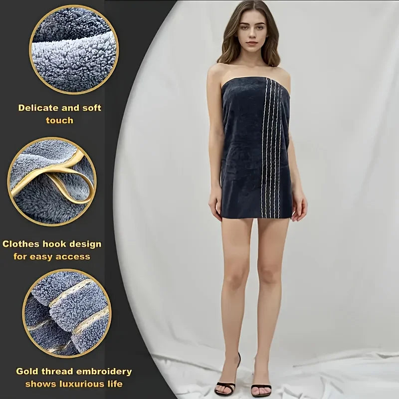 3pcs Ultra-Soft Coral Bath Towel Set Quick-Dry Luxury Spa Gym Towels Large Bath Sheets Lightweight Highly Absorbent