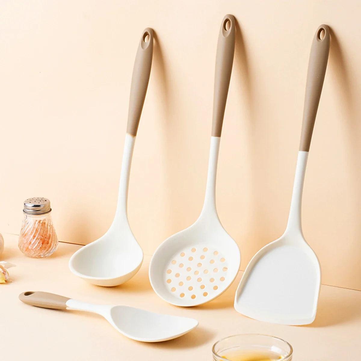 Juego de utensilios de cocina de silicona de 4 piezas