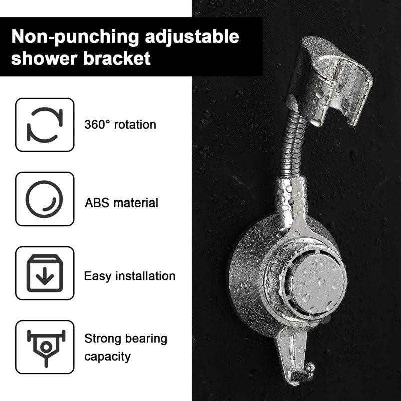 Soporte universal para cabezal de ducha con rotación multiángulo 