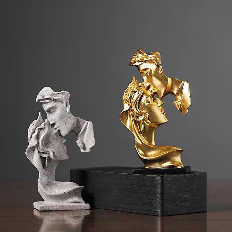 Estatua de los amantes Escultura hecha a mano 