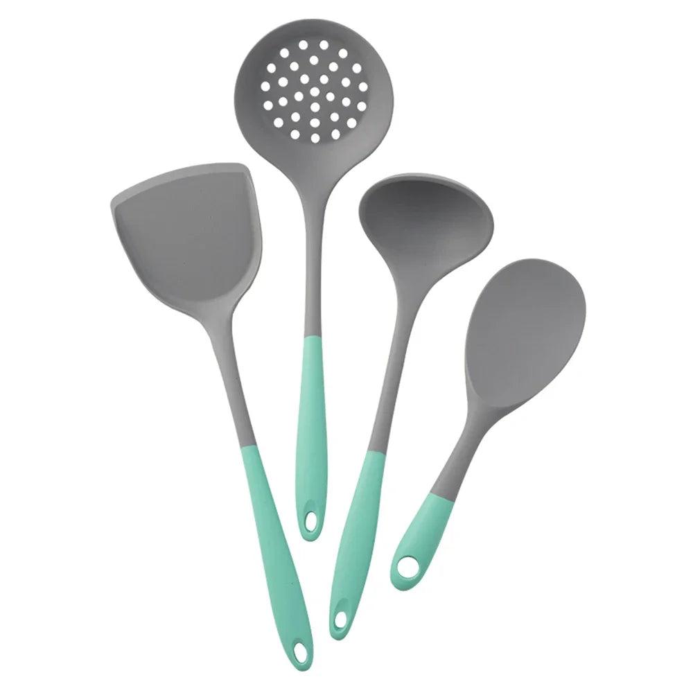 4-piece silicone kitchen utensil set