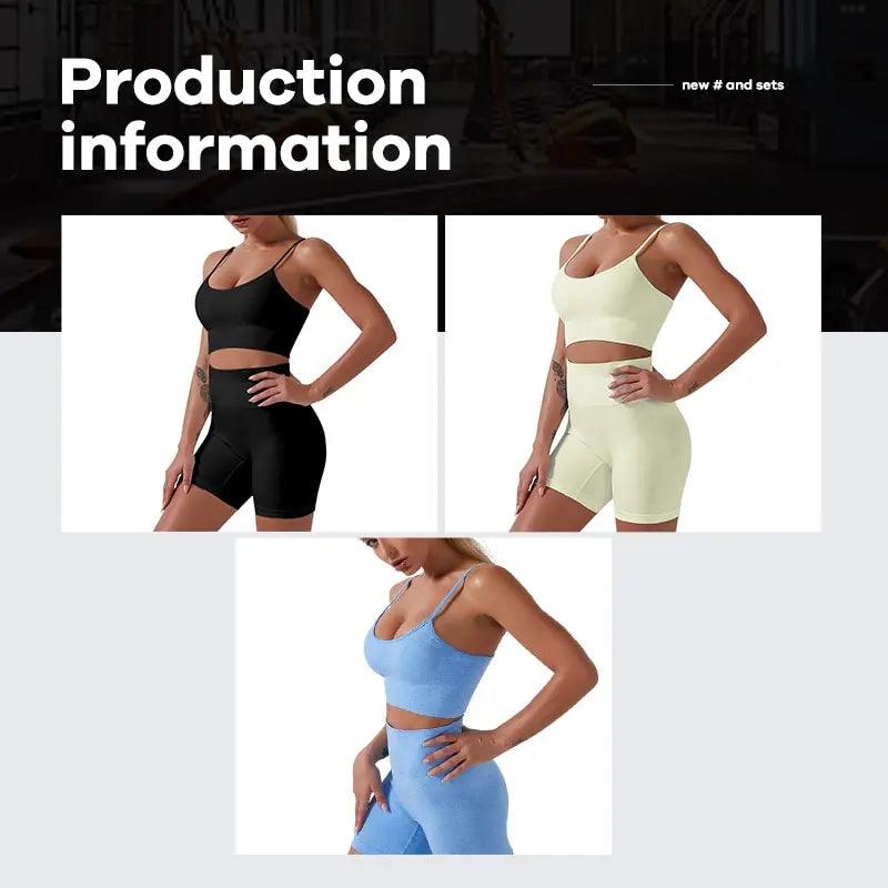 Conjunto de yoga sin costuras 
