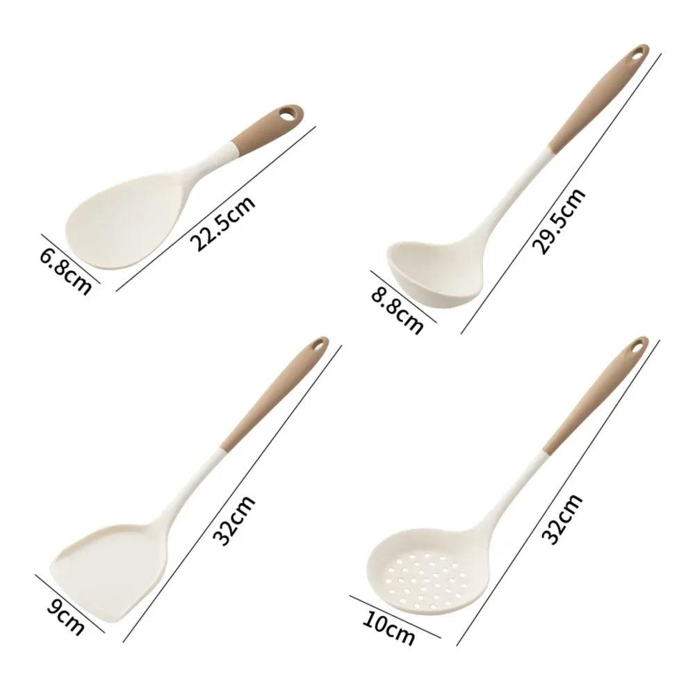 4-piece silicone kitchen utensil set