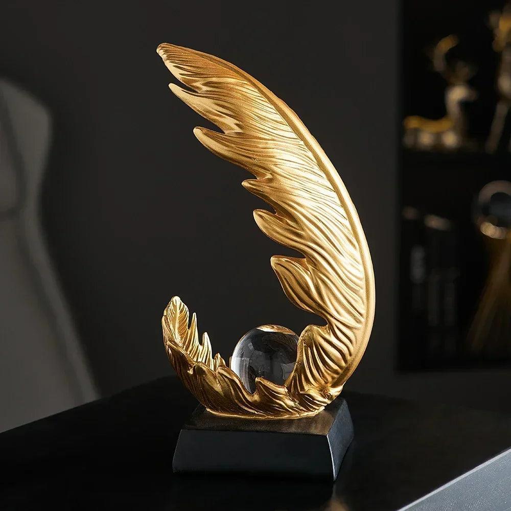 Decoraciones de mesa con estatuas abstractas