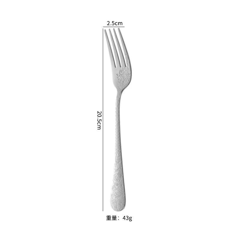 Creative Western Gold Cutlery Set 