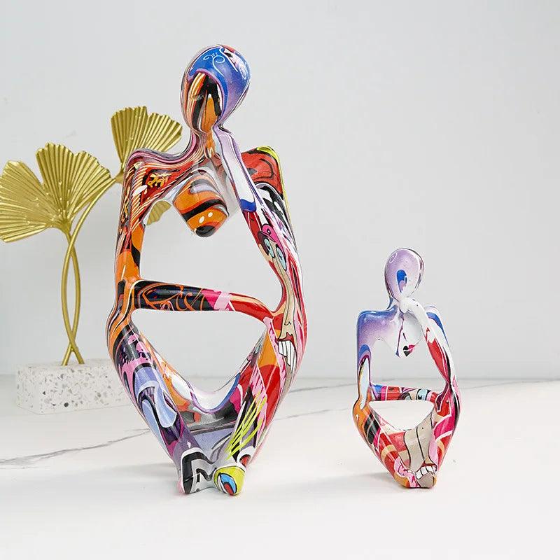 Thinking Resin Statue