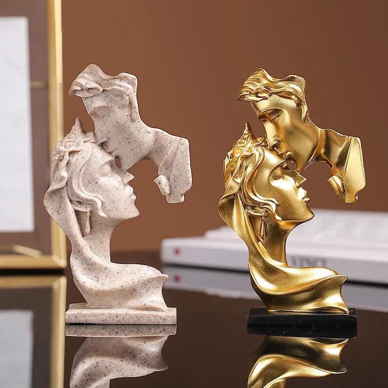 Estatua de los amantes Escultura hecha a mano 