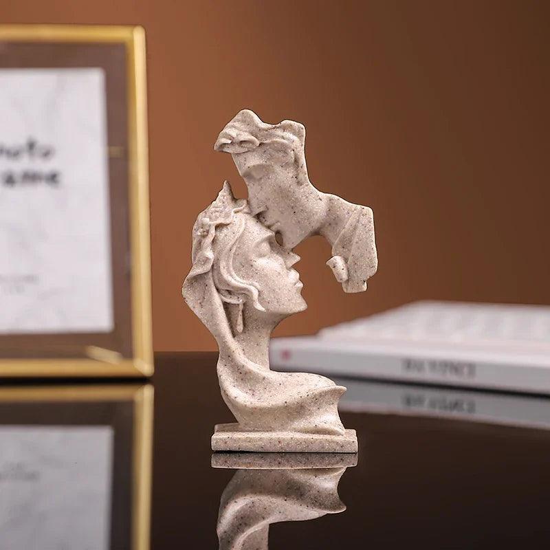 Statue of Lovers Handmade Sculpture 