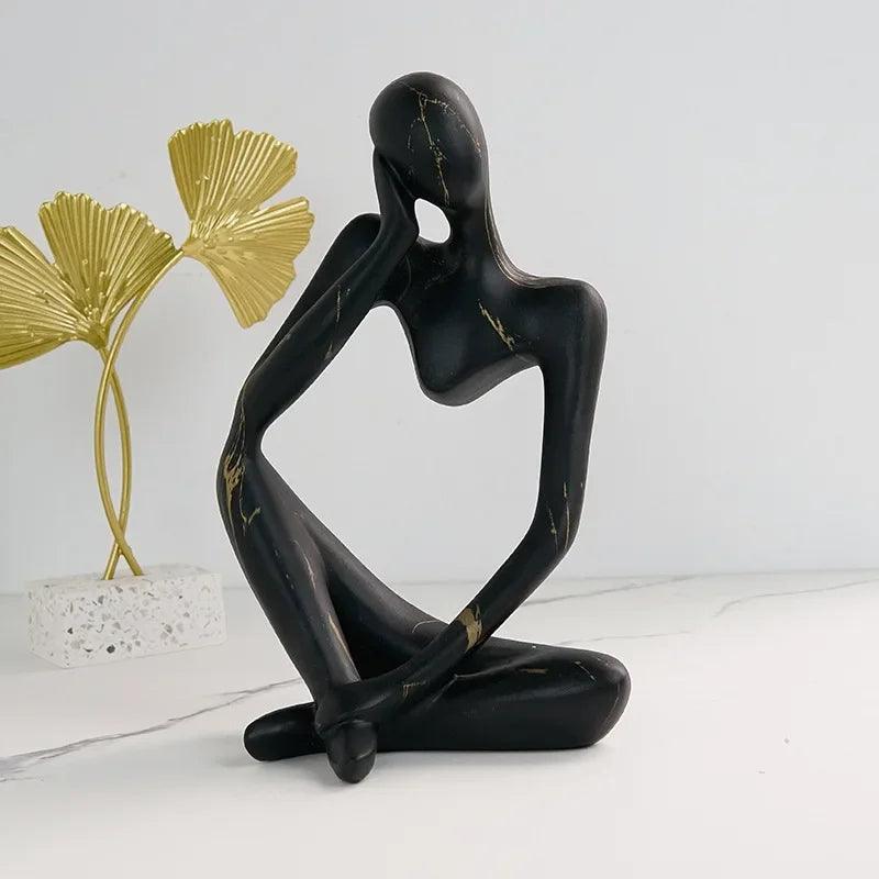 Thinking Resin Statue