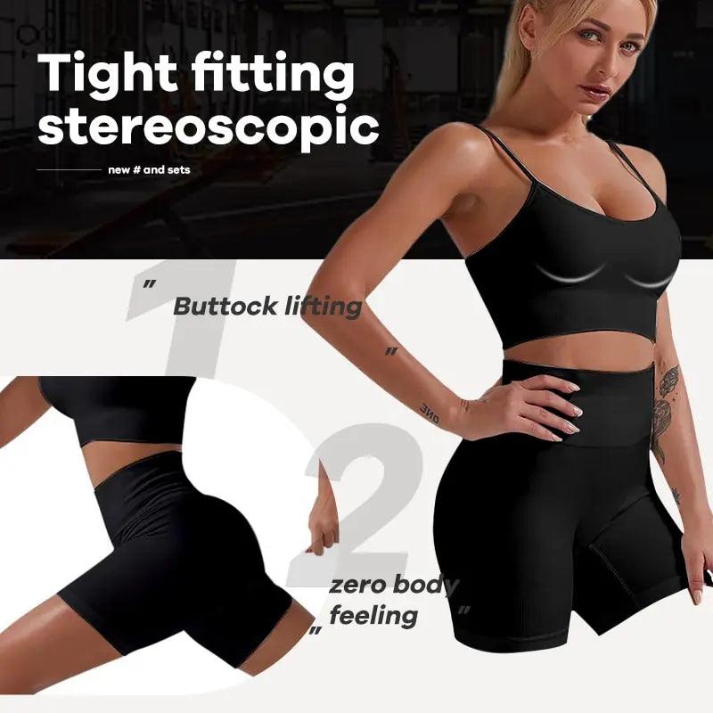 Conjunto de yoga sin costuras 