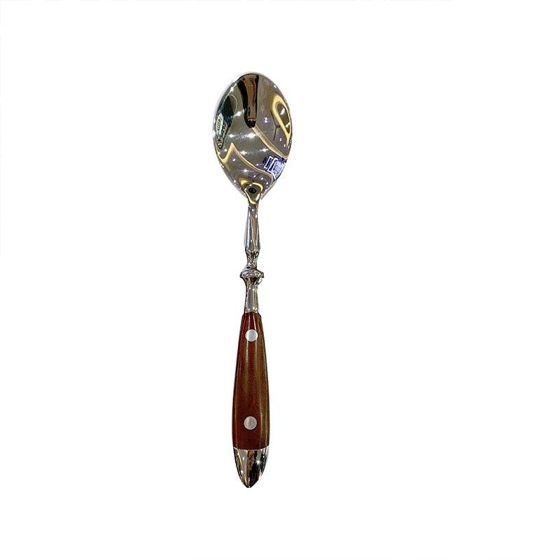 Fork Spoon Knife with Wooden Handle 