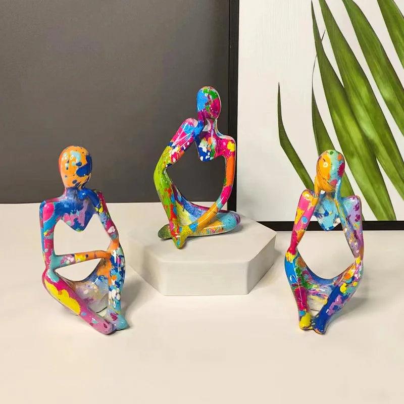Thinking Resin Statue