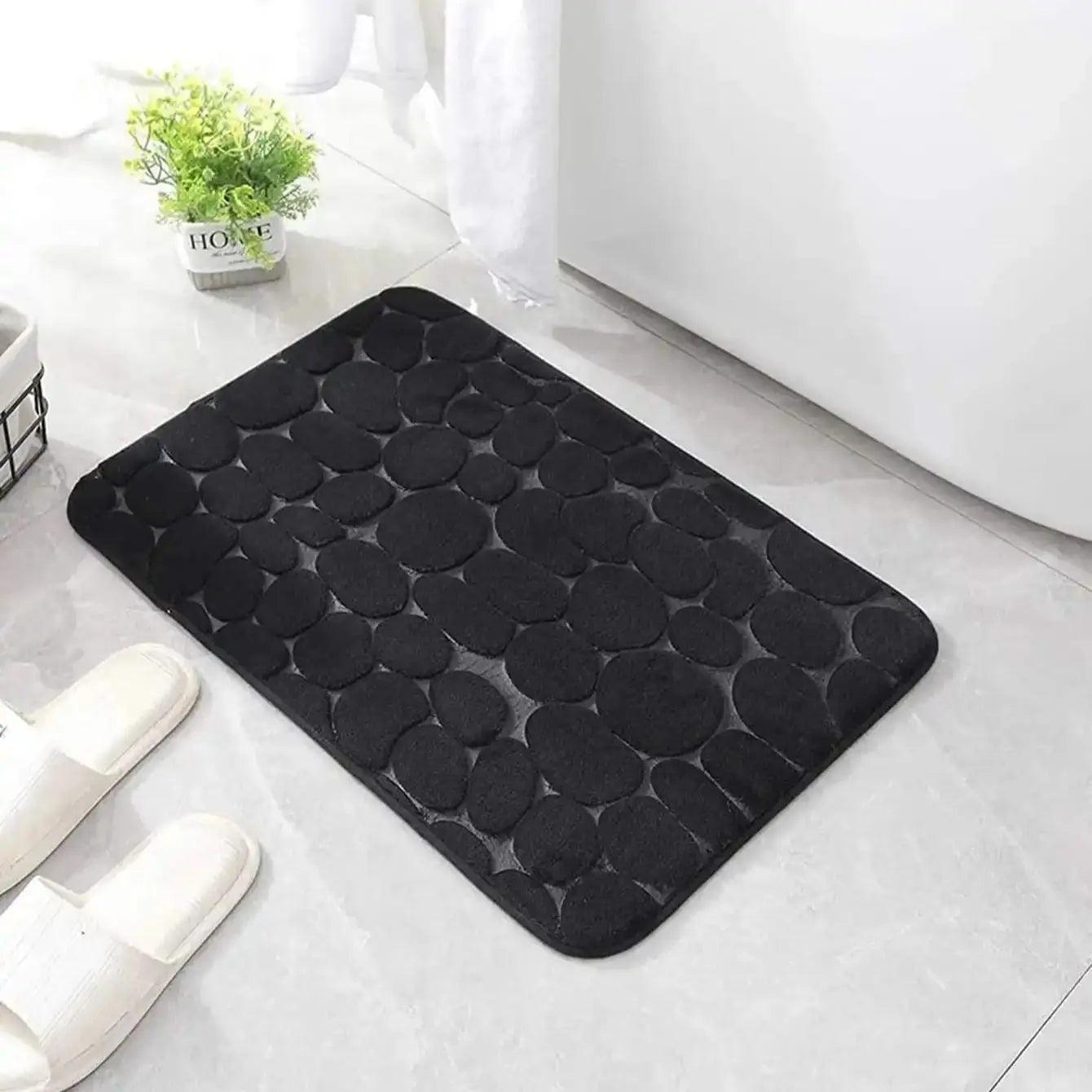1 pieza de alfombra de baño de adoquines