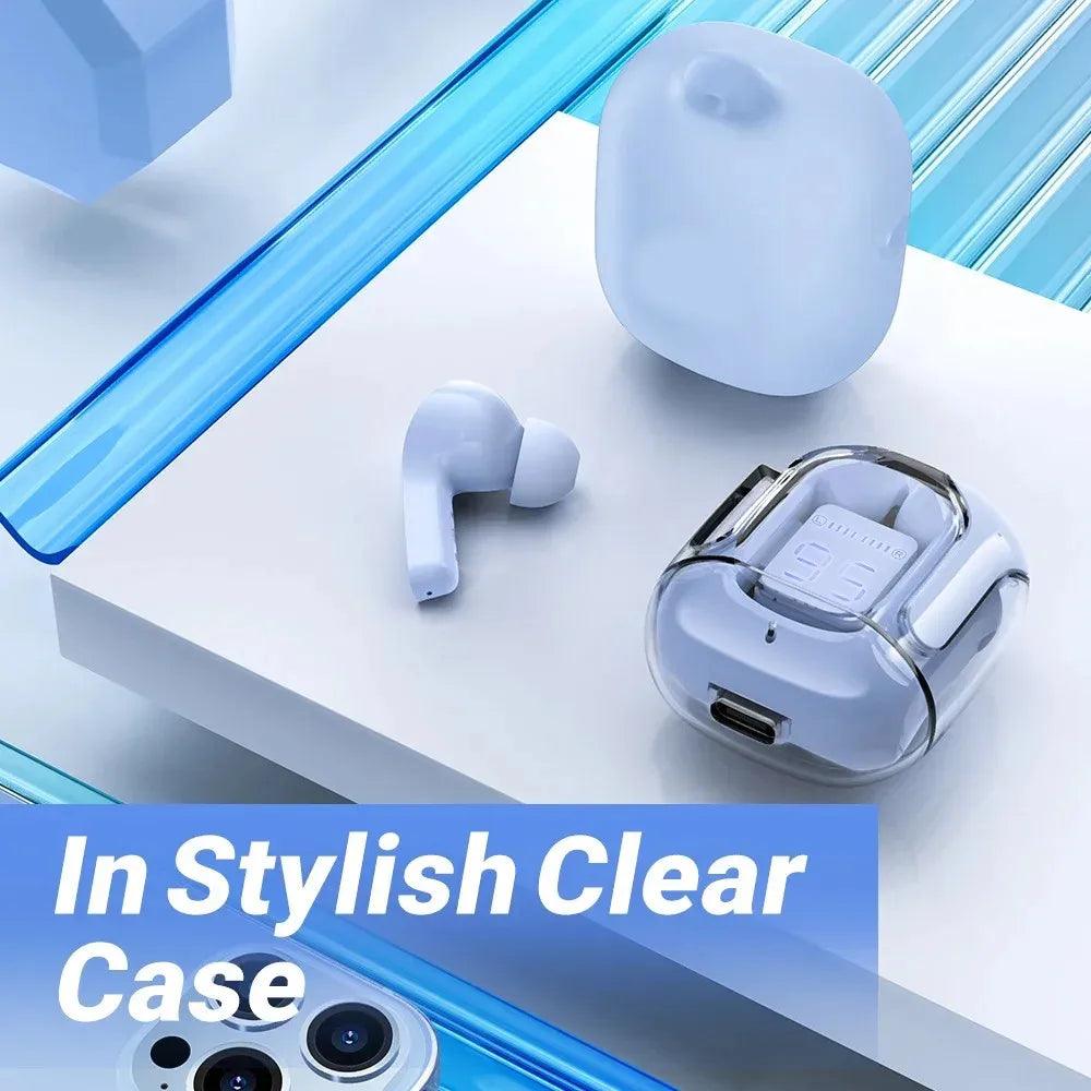 Auriculares Bluetooth transparentes