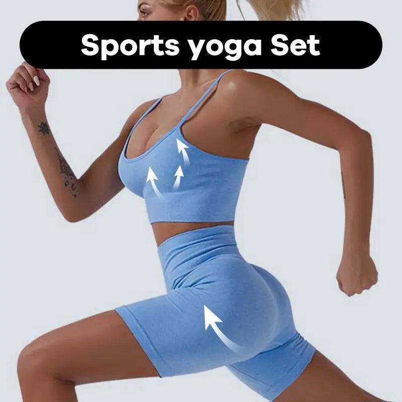 Conjunto de yoga sin costuras 