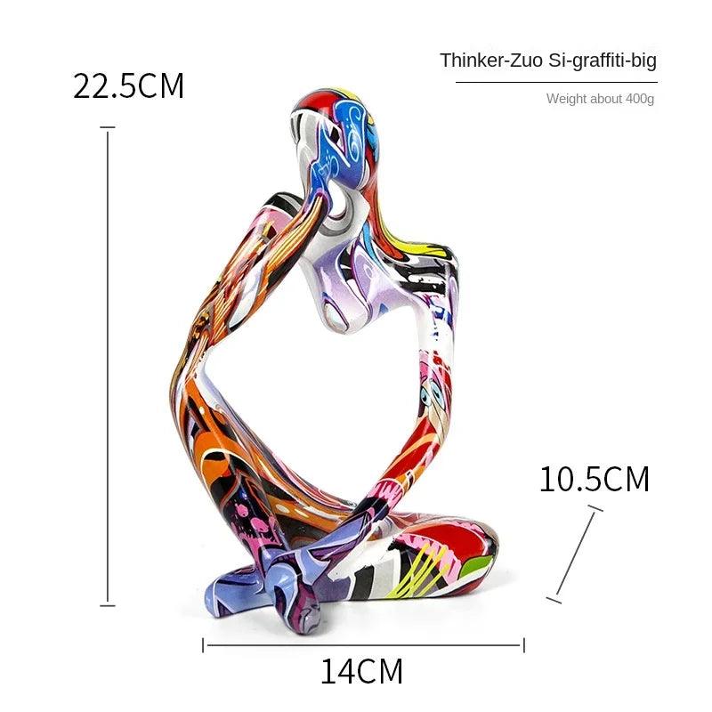 Thinking Resin Statue