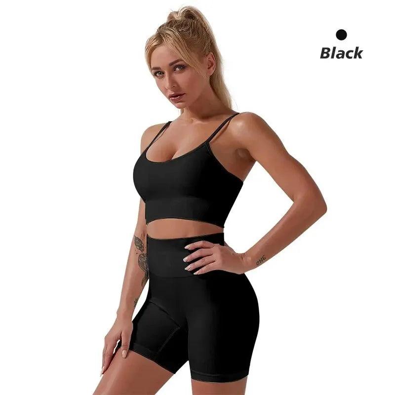 Conjunto de yoga sin costuras 
