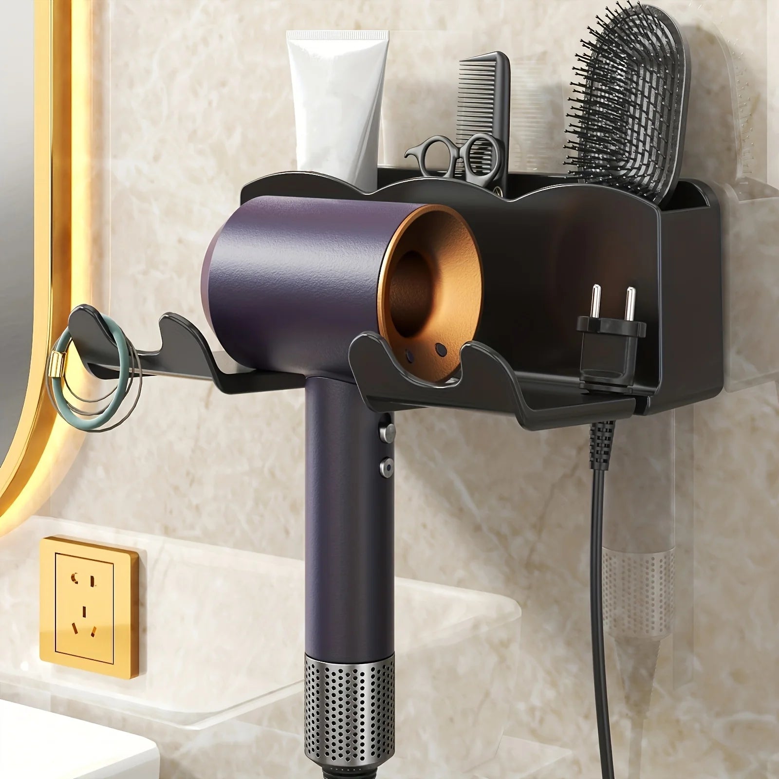 storage rack for hair dryer 