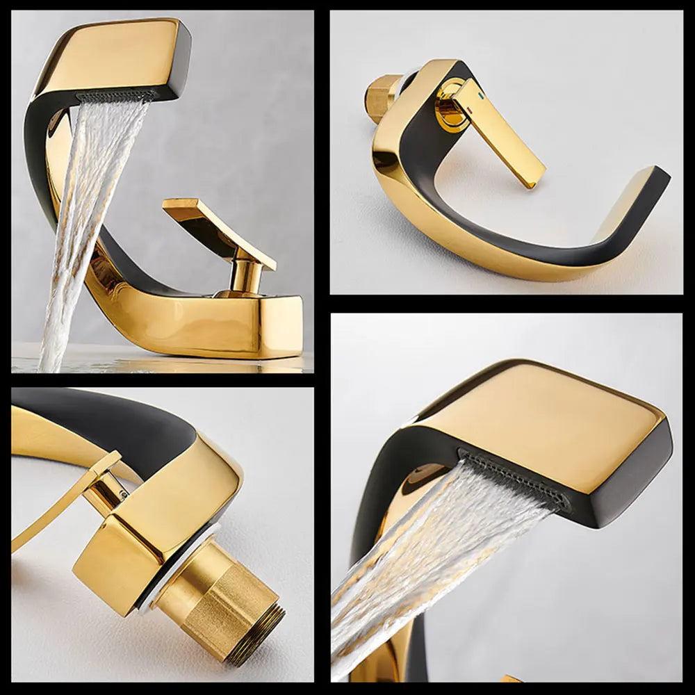 Torneira de pia montada no deck