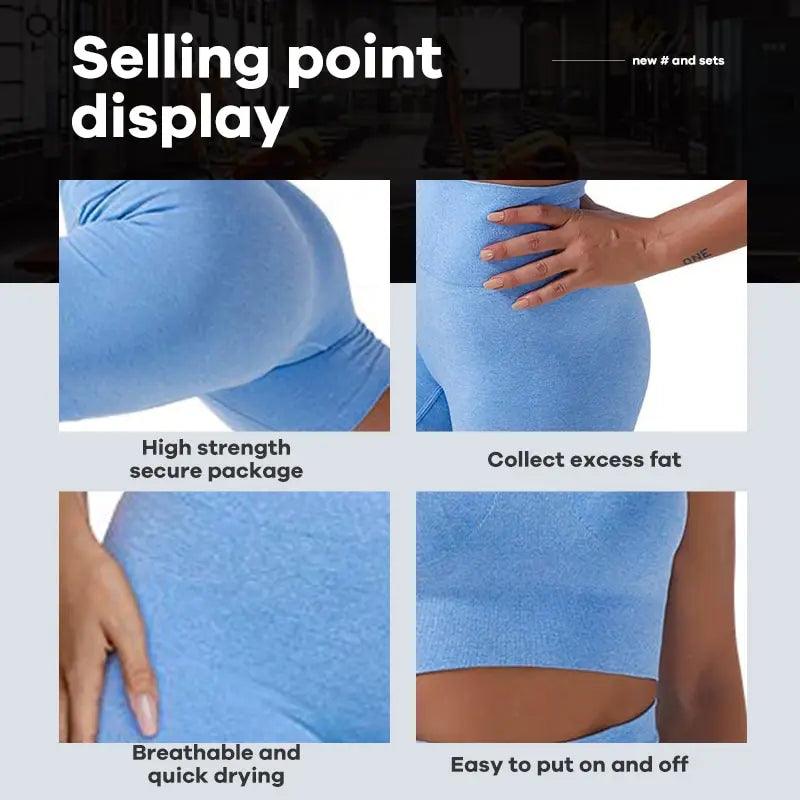 Conjunto de yoga sin costuras 