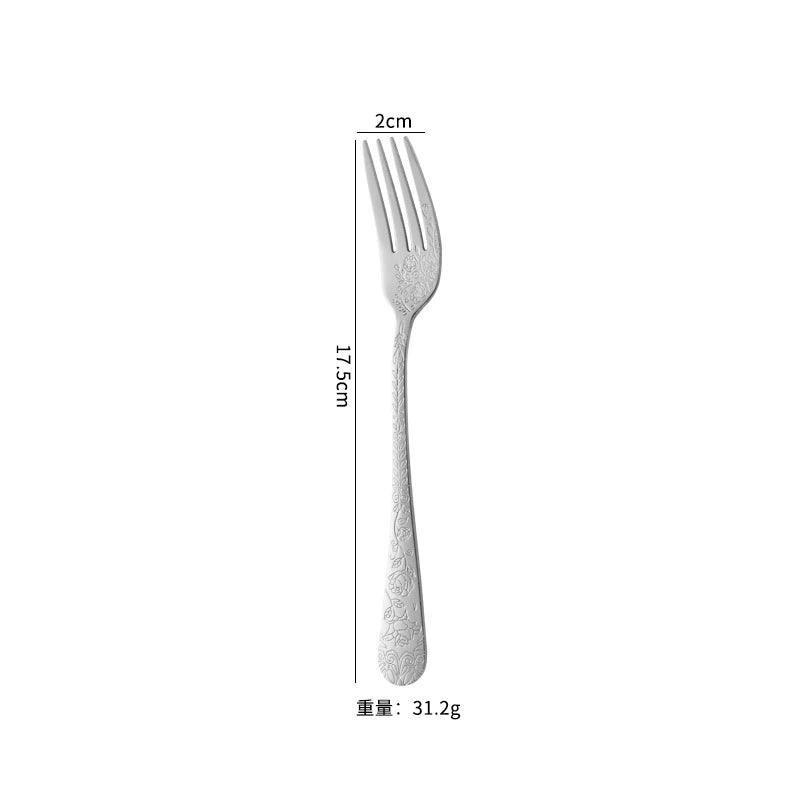 Creative Western Gold Cutlery Set 